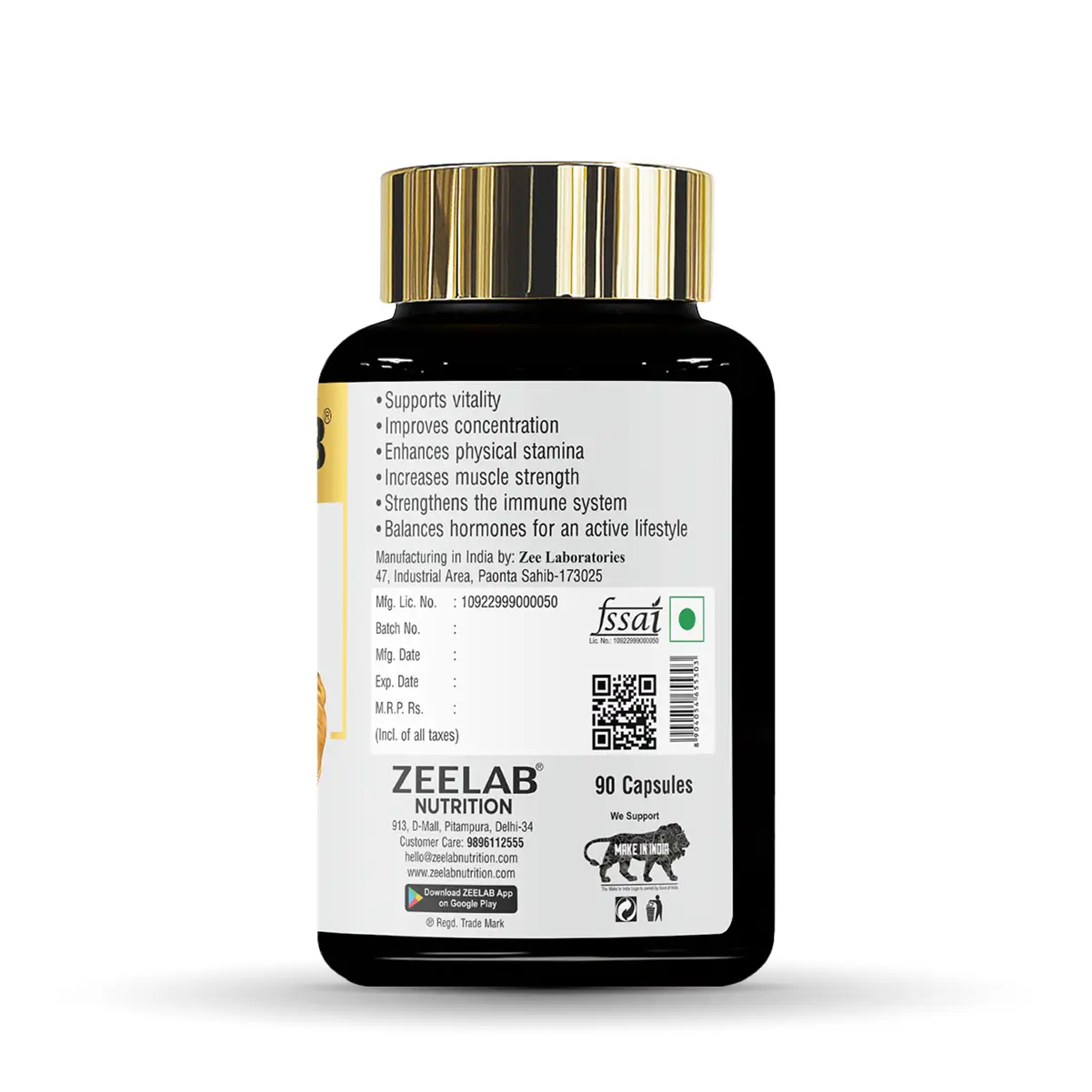 ZEELAB Triple Ginseng Root Capsule